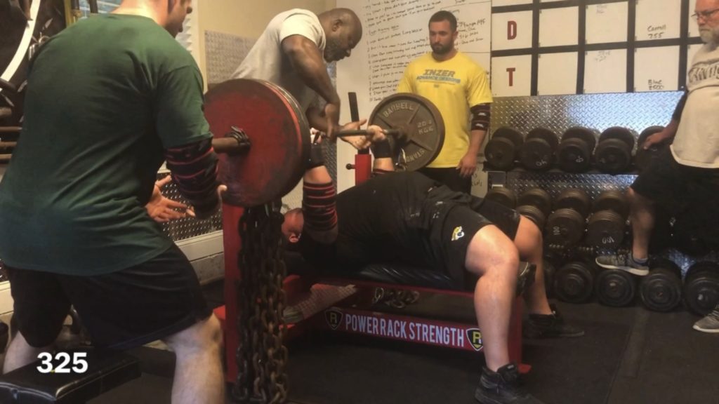 Brian Carroll 10/20/Life precontest Week 3 Day 2 Bench press with
