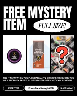 🔥 BUY 2 ITEMS, GET A FREE MYSTERY ITEM 🔥
Stock up on your go-to CBD products and we’ll surprise you with a FREE mystery item added to your order.
No gimmicks. No guesswork. Just high-quality CBD and a little extra bonus on us.
Perfect time to restock balms, tinctures, or gummies — and get something new to try.
Click the link below to shop now!
www.PowerRackStrengthCBD.com
#CBDSale #CBDRecovery #PainReliefCBD #AthleteRecovery #PowerRackStrengthCBD