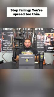 Most people aren’t failing in the gym because they’re lazy. They’re failing because their training is chaos.

Too many goals. Too many gimmicks. Too many influencers telling them to do everything at once.

You cannot maximize strength, conditioning, fat loss, muscle gain, and rehab all at the same time. Real progress comes from focus, structure, and understanding the least effective dose.

The people who win long term usually are not doing more. They are doing less, better, for longer.

This video breaks down why most people stay stuck, overtrain, burn out, and never build real long-term performance.

To watch the full video, click the link below, the link in bio, or the link on my story!

https://youtu.be/lYYffkg6dOs?si=AkthlzaywNTEC3OW

#StrengthTraining #FitnessGoals #MuscleBuilding #RecoveryTraining #Powerlifting