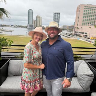 Heres something different - @1020wife and i at a 50th bday derby theme party.