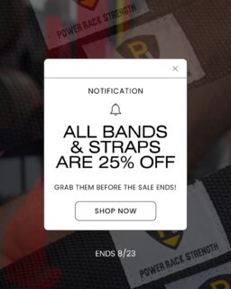 🚨 SALE IS LIVE! 🚨
All bands and straps are 25% OFF now through 8/23 at 11:59 PM EST. Prices are already marked down, so no code needed.
PLUS, spend $100+ and get a FREE 10/20/Life with your order.
Stock up, save 25%, and grab your free copy while the sale is live.
Ends 8/23 at 11:59 PM EST.
🔗 Link below, in my bio, or on my story!
PowerRackStrength.com
#PowerRackStrength #StrengthTraining #Sale #Powerlifting #Strength