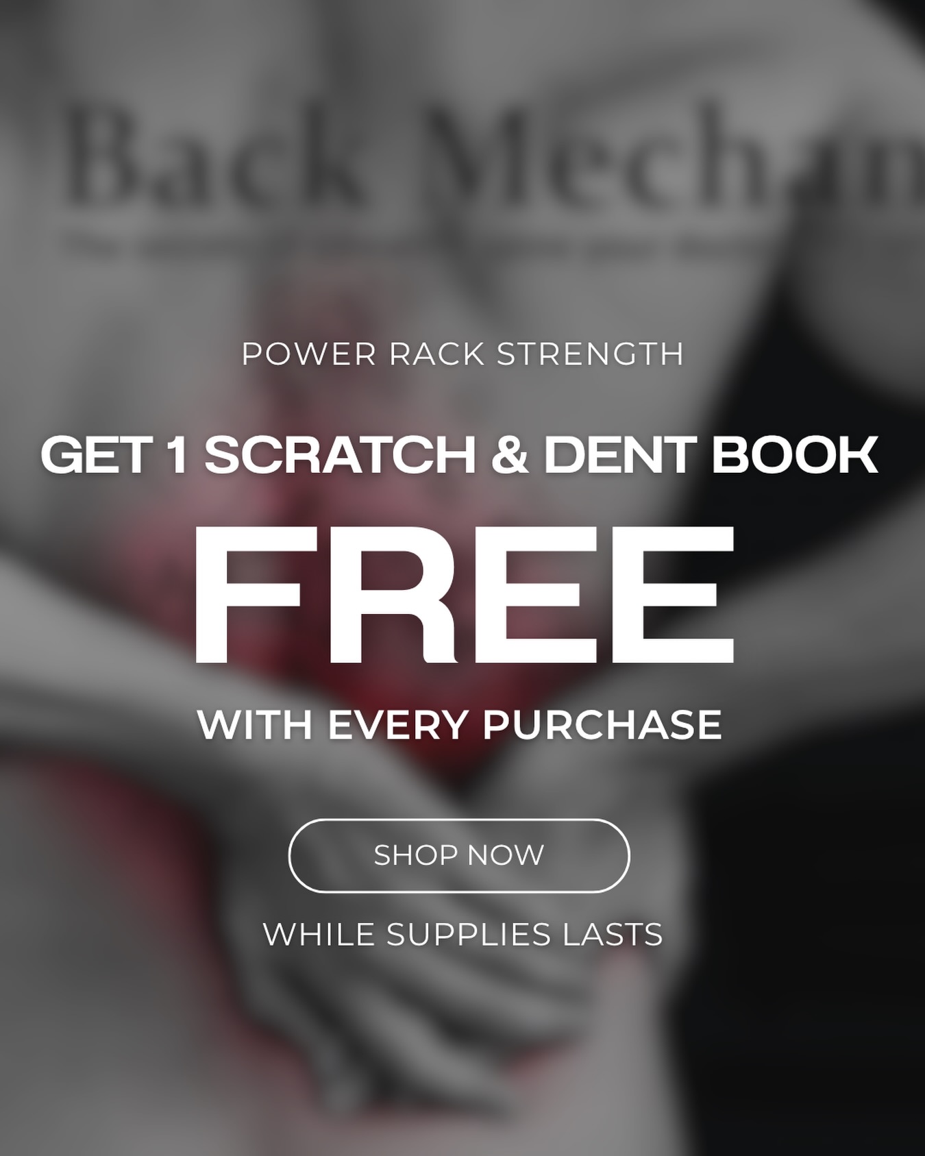 FREE BACK MECHANIC BOOK 📚
Now through Friday, get a FREE Scratch & Dent copy of Back Mechanic with any purchase from Power Rack Strength.
No code needed. Simply add any item to your cart and the offer will automatically pop up, giving you the option to add your free book.
These are Scratch & Dent copies of Back Mechanic only, and quantities are limited. Once they’re gone, they’re gone.
Sale ends Friday 9/25!
Shop now at the link below, in my bio, or on my story!
https://powerrackstrength.myshopify.com
#PowerRackStrength #BackMechanic #StuartMcGill #BackPain #StrengthTraining