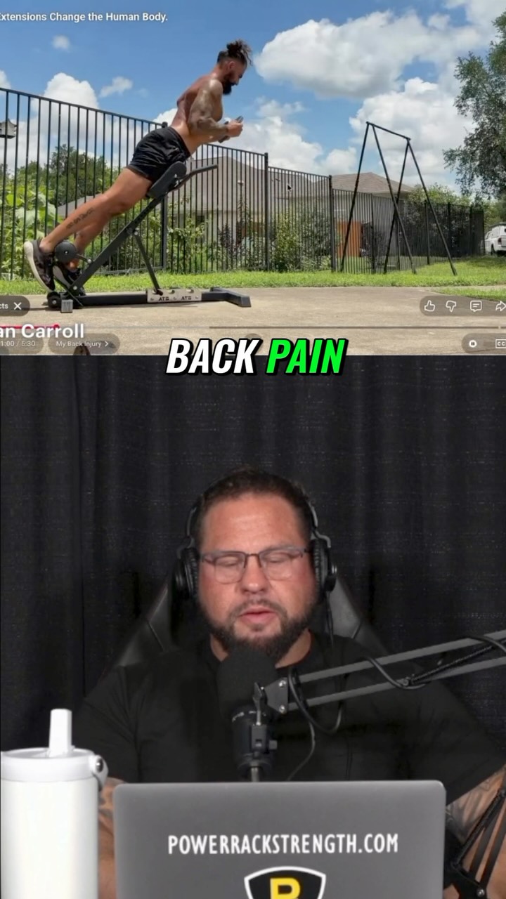 Back extensions can be a great tool, but they are not the answer to every back problem.
In this video, I break down the Knees Over Toes approach to back extensions, posture, posterior-chain training, and back pain. There are parts of the system I agree with, but the biggest issue is specificity. Back pain is not one problem, and it should not be treated with one universal solution.
The exercise has to fit the person, the symptoms, and the demands they need to return to.
If you would like to watch the full video, please click the link below, the link on my Instagram story, or the link on my LinkTree located in my bio!
https://www.powerrackstrength.com/my-take-on-the-knees-over-toes-approach-to-back-pain/
Sign up for the PRS newsletter email list:
https://powerrackstrength.myshopify.com/pages/prs-news-letter
#BackPain #BackExtension #KneesOverToes #CoreTraining #PowerRackStrength