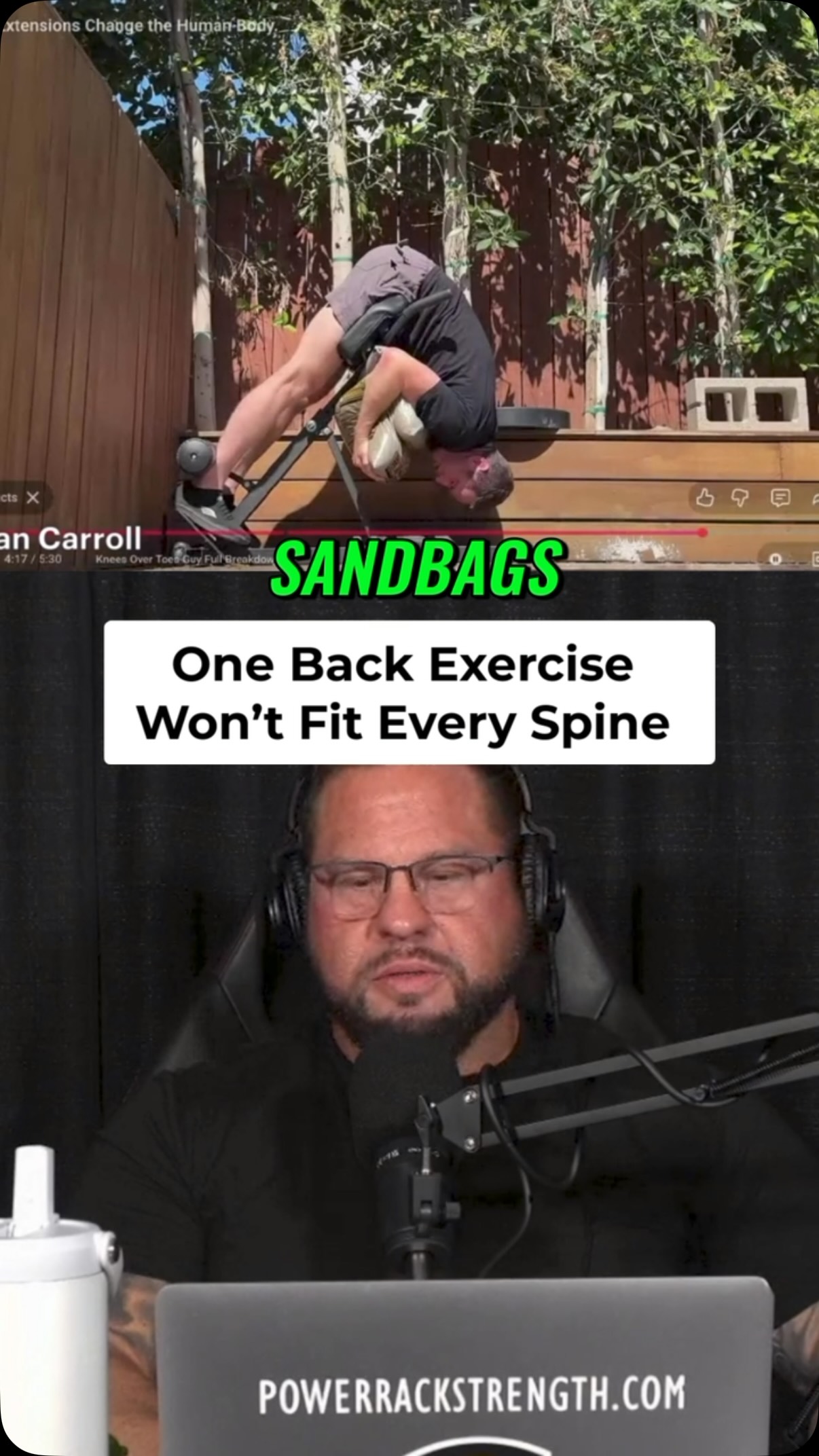 Are back extensions actually strengthening your spine, or could they be making your back pain worse?
The problem isn’t necessarily the exercise. It’s prescribing movements without understanding the individual, their injury history, or what their spine can tolerate.
In Part 2 of my breakdown of the Knees Over Toes Guy’s approach to back training, I explain why loaded back extensions, Jefferson curls, and McKenzie press-ups are NOT universal solutions for lower back pain.
Someone with significant disc degeneration, limited spinal tolerance, or a history of injury may respond very differently to the same exercises that another person performs without problems.
I’ve seen far too many people come into my clinic after following generalized exercise advice, only to find themselves dealing with worsening symptoms.
There is no one-size-fits-all solution for back pain.
As I’ve learned through my own recovery and my work with Dr. Stuart McGill, the foundation of building a stronger, more resilient spine starts with identifying pain triggers, understanding individual limitations, and progressively building capacity.
Assess first. Find the cause. Build strength strategically.
If you would like to watch the full video, please click the link below, the link on my Instagram story, or the link on my LinkTree located in my bio!
https://www.powerrackstrength.com/back-extensions-wont-fix-every-back-why-individual-assessment-matters/
Stay connected with PowerRackStrength! Sign up for the PRS newsletter for training insights, spine health education, new videos, articles, and updates!
https://powerrackstrength.myshopify.com/pages/prs-news-letter
#BackPainRelief #SpineHealth #BrianCarroll #StrengthTraining #McGillMethod